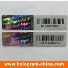 3D Laser Anti-Fake Barcode Hologram Stickers